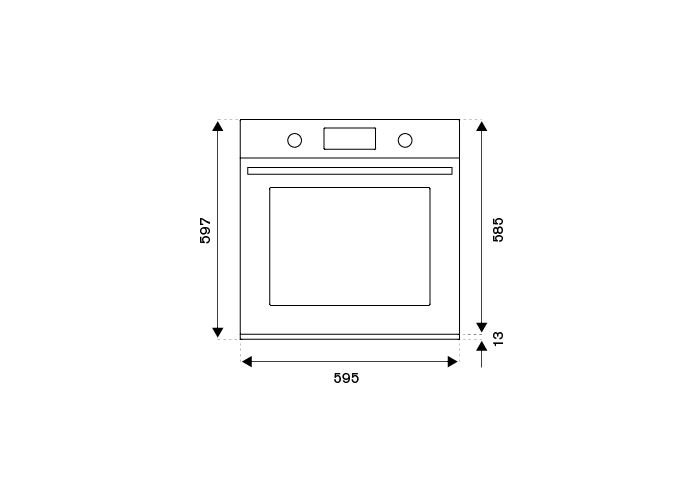 60CM Gas Built-in Oven 5 functions | Bertazzoni